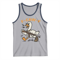 F Caw F Goose With Gun Tank Top Funny Rebellious Gift - Wonder Print Shop