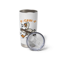 F Caw F Goose With Gun Tumbler Cup Funny Rebellious Gift - Wonder Print Shop