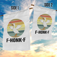 F Honk F Goose With Knife Garden Flag Funny Chaotic Meme Gift - Wonder Print Shop