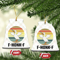 F Honk F Goose With Knife Ceramic Ornament Funny Chaotic Meme Gift - Wonder Print Shop