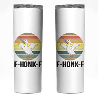 F Honk F Goose With Knife Skinny Tumbler Funny Chaotic Meme Gift - Wonder Print Shop