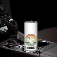 F Honk F Goose With Knife Skinny Tumbler Funny Chaotic Meme Gift - Wonder Print Shop
