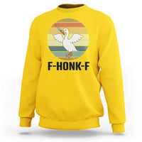 F Honk F Goose With Knife Sweatshirt Funny Chaotic Meme Gift - Wonder Print Shop