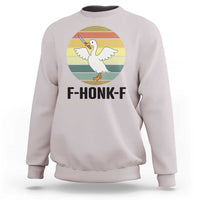 F Honk F Goose With Knife Sweatshirt Funny Chaotic Meme Gift - Wonder Print Shop