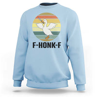F Honk F Goose With Knife Sweatshirt Funny Chaotic Meme Gift - Wonder Print Shop