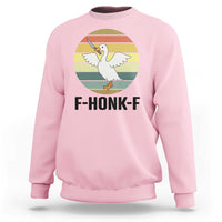 F Honk F Goose With Knife Sweatshirt Funny Chaotic Meme Gift - Wonder Print Shop