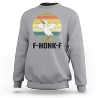 F Honk F Goose With Knife Sweatshirt Funny Chaotic Meme Gift - Wonder Print Shop
