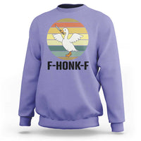 F Honk F Goose With Knife Sweatshirt Funny Chaotic Meme Gift - Wonder Print Shop