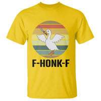 F Honk F Goose With Knife T Shirt Funny Chaotic Meme Gift - Wonder Print Shop