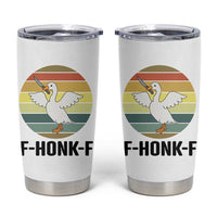 F Honk F Goose With Knife Tumbler Cup Funny Chaotic Meme Gift - Wonder Print Shop