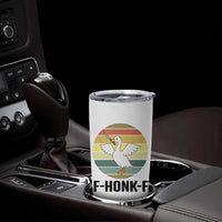 F Honk F Goose With Knife Tumbler Cup Funny Chaotic Meme Gift - Wonder Print Shop
