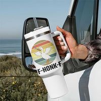F Honk F Goose With Knife Tumbler With Handle Funny Chaotic Meme Gift - Wonder Print Shop