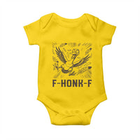 F Honk F Goose Lover Baby Onesie Funny Silly Chaotic Gift - Wonder Print Shop