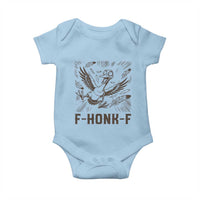 F Honk F Goose Lover Baby Onesie Funny Silly Chaotic Gift - Wonder Print Shop