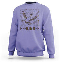 F Honk F Goose Lover Sweatshirt Funny Silly Chaotic Gift - Wonder Print Shop
