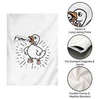 F Caw F Grumpy Goose Garden Flag Funny Attitude Meme Gift - Wonder Print Shop