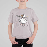 F Caw F Grumpy Goose T Shirt For Kid Funny Attitude Meme Gift - Wonder Print Shop