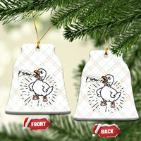 F Caw F Grumpy Goose Ceramic Ornament Funny Attitude Meme Gift - Wonder Print Shop
