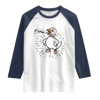 F Caw F Grumpy Goose Raglan Shirt Funny Attitude Meme Gift - Wonder Print Shop