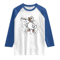F Caw F Grumpy Goose Raglan Shirt Funny Attitude Meme Gift - Wonder Print Shop