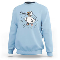 F Caw F Grumpy Goose Sweatshirt Funny Attitude Meme Gift - Wonder Print Shop