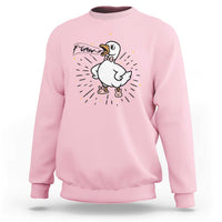 F Caw F Grumpy Goose Sweatshirt Funny Attitude Meme Gift - Wonder Print Shop