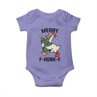 Merry F Caw F Goose Baby Onesie Funny Christmas Gift - Wonder Print Shop