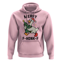 Merry F Caw F Goose Hoodie Funny Christmas Gift - Wonder Print Shop