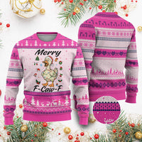 Merry F Caw F Goose Ugly Christmas Sweater Funny Rebellious Xmas Gift - Wonder Print Shop
