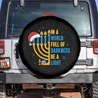 Christmas Hanukkah Interfaith Family Gift Spare Tire Cover In A World Full Of Darkness Be A Light - Wonder Print Shop