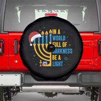 Christmas Hanukkah Interfaith Family Gift Spare Tire Cover In A World Full Of Darkness Be A Light - Wonder Print Shop