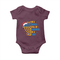 Christmas Hanukkah Interfaith Family Gift Baby Onesie In A World Full Of Darkness Be A Light - Wonder Print Shop