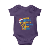 Christmas Hanukkah Interfaith Family Gift Baby Onesie In A World Full Of Darkness Be A Light - Wonder Print Shop