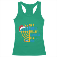Christmas Hanukkah Interfaith Family Gift Racerback Tank Top In A World Full Of Darkness Be A Light - Wonder Print Shop