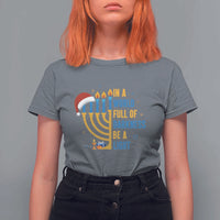Christmas Hanukkah Interfaith Family Gift T Shirt For Women In A World Full Of Darkness Be A Light - Wonder Print Shop