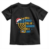 Christmas Hanukkah Interfaith Family Gift Toddler T Shirt In A World Full Of Darkness Be A Light - Wonder Print Shop