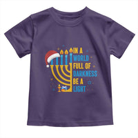 Christmas Hanukkah Interfaith Family Gift Toddler T Shirt In A World Full Of Darkness Be A Light - Wonder Print Shop