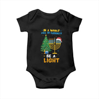 Be A Light Christmas Hanukkah Baby Onesie Interfaith Family Gift - Wonder Print Shop