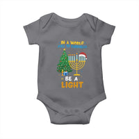 Be A Light Christmas Hanukkah Baby Onesie Interfaith Family Gift - Wonder Print Shop