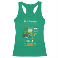 Be A Light Christmas Hanukkah Racerback Tank Top Interfaith Family Gift - Wonder Print Shop