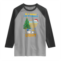 Be A Light Christmas Hanukkah Raglan Shirt Interfaith Family Gift - Wonder Print Shop