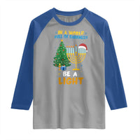 Be A Light Christmas Hanukkah Raglan Shirt Interfaith Family Gift - Wonder Print Shop