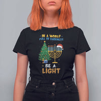 Be A Light Christmas Hanukkah T Shirt For Women Interfaith Family Gift - Wonder Print Shop