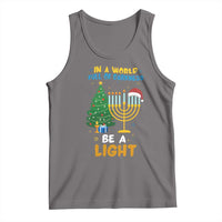 Be A Light Christmas Hanukkah Tank Top Interfaith Family Gift - Wonder Print Shop