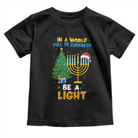 Be A Light Christmas Hanukkah Toddler T Shirt Interfaith Family Gift - Wonder Print Shop