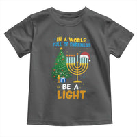 Be A Light Christmas Hanukkah Toddler T Shirt Interfaith Family Gift - Wonder Print Shop