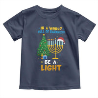 Be A Light Christmas Hanukkah Toddler T Shirt Interfaith Family Gift - Wonder Print Shop
