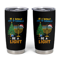 Be A Light Christmas Hanukkah Tumbler Cup Interfaith Family Gift - Wonder Print Shop