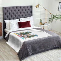 Happy Chrismukkah Throw Blanket Funny Christmas Hanukkah Cat Lover Gift - Wonder Print Shop