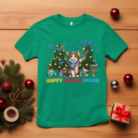 Happy Chrismukkah T Shirt Funny Christmas Hanukkah Cat Lover Gift - Wonder Print Shop